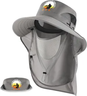 Syhood Fishing Hat for Man Fishing Gifts for Dad Fisherman Sun Hats with Face and Neck Flap,with Gift Cards and Bags for Father Day or Birthday Anniversaries