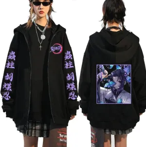 Symish Animes Hoodie Sweatshirts Casual Streetwear Pullover Harajuku Tracksuit Zip up Jacket Sweatshirt Tops