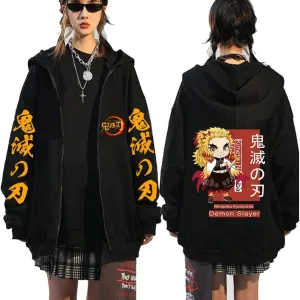 Symish Animes Hoodie Sweatshirts Casual Streetwear Pullover Harajuku Tracksuit Zip up Jacket Sweatshirt Tops