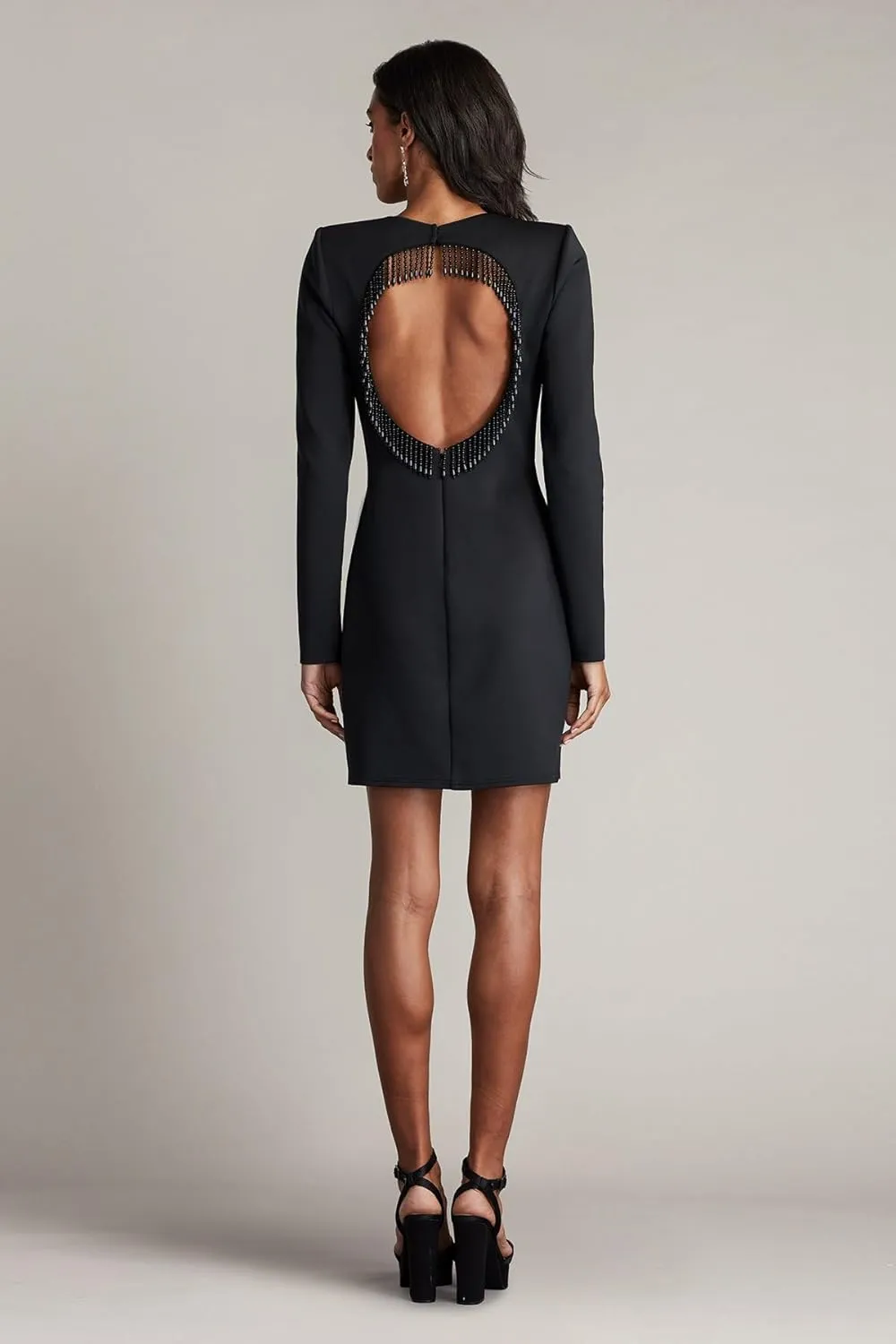 Tadashi Shoji Romy Fringe Embellished Mini Dress