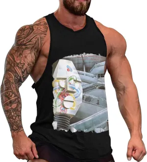 Tank Tops Men's Sleeveless T-Shirt Gym Muscle Vest Summer Beach Shirts