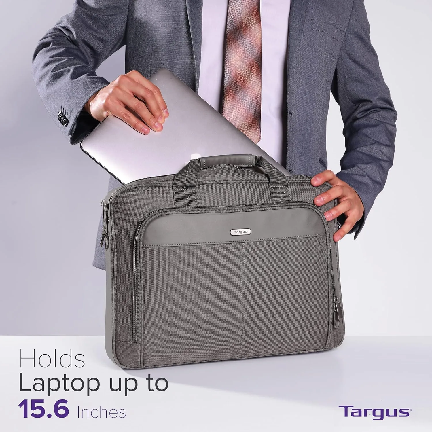 Targus unisex-adult Slim Briefcase With Crossbody Shoulder Bag