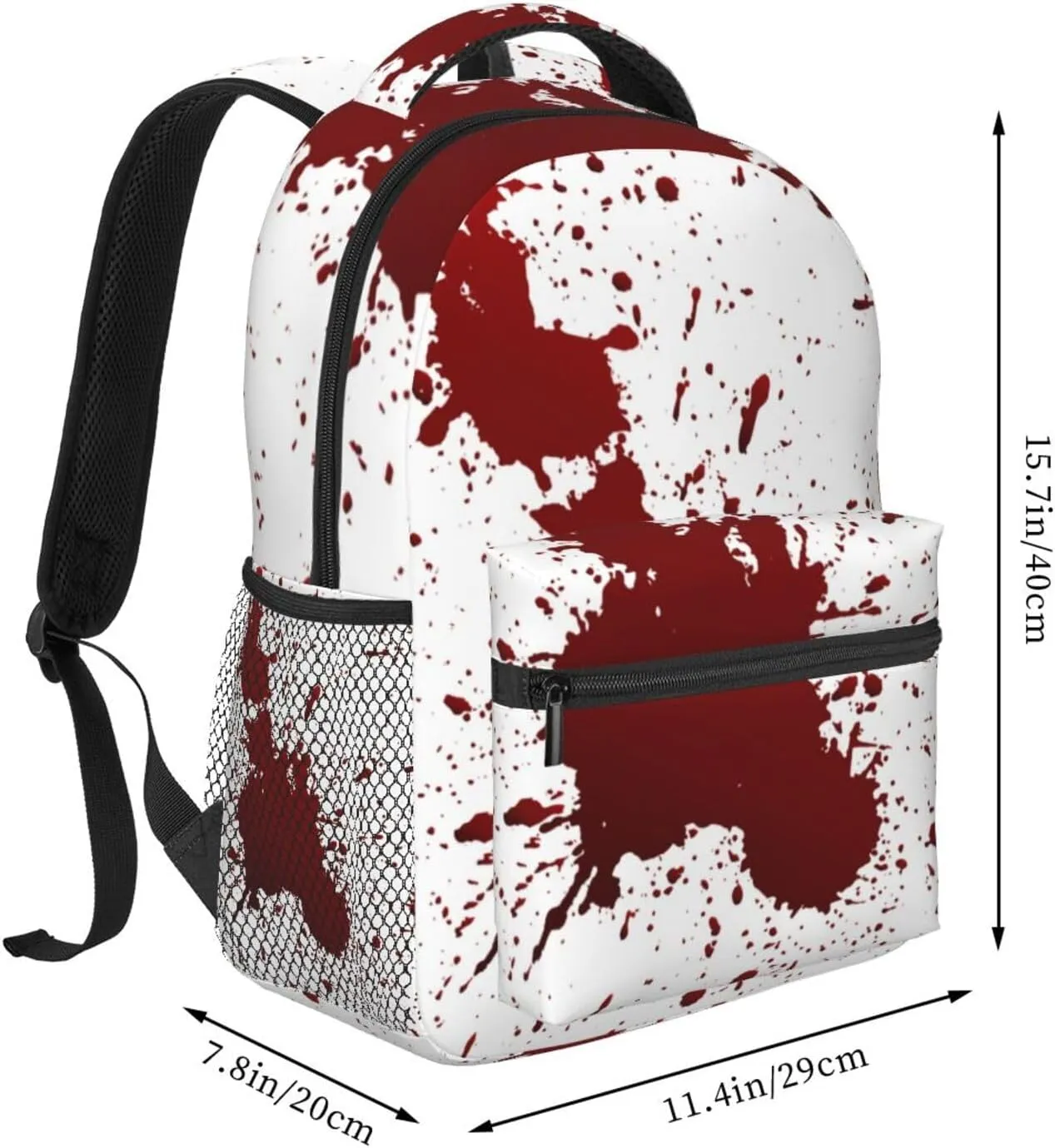 terrible blood Backpack Casual Laptop Backpack Lightweight Double Shoulder Bag Travel Daypack For Women Men