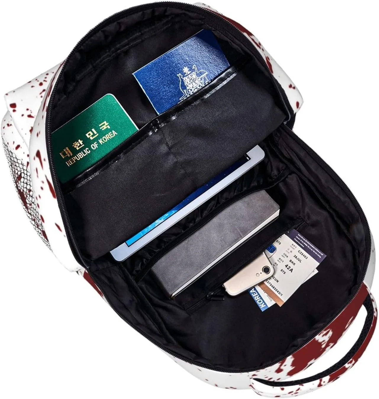 terrible blood Backpack Casual Laptop Backpack Lightweight Double Shoulder Bag Travel Daypack For Women Men