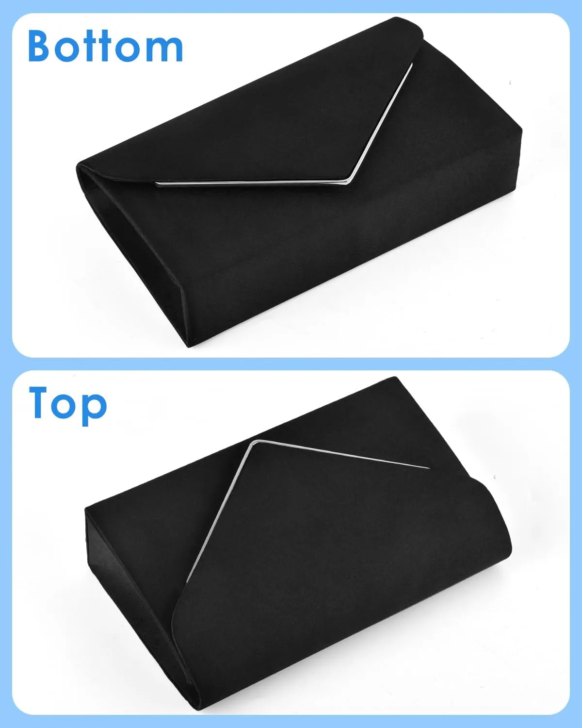 TINDTOP Evening Clutch Purses for Women Handbags for Formal Wedding Party Cocktail Prom Crossbody Shoulder Envelope Bag