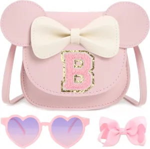 Toddler Purse for Girls Birthday Gift, Little Girls Purse Kids Wallet Mouse Crossbody Bag Gift Set