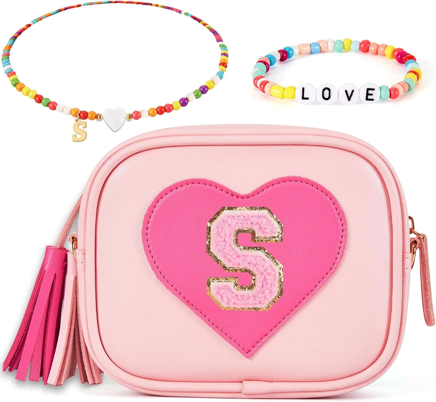 Toddler Purse Gift for Girls, Little Girls Purse Preppy Stuff Birthday Gift for 3 4 5 6 7 8 9 10 11 12 Year Old Girl