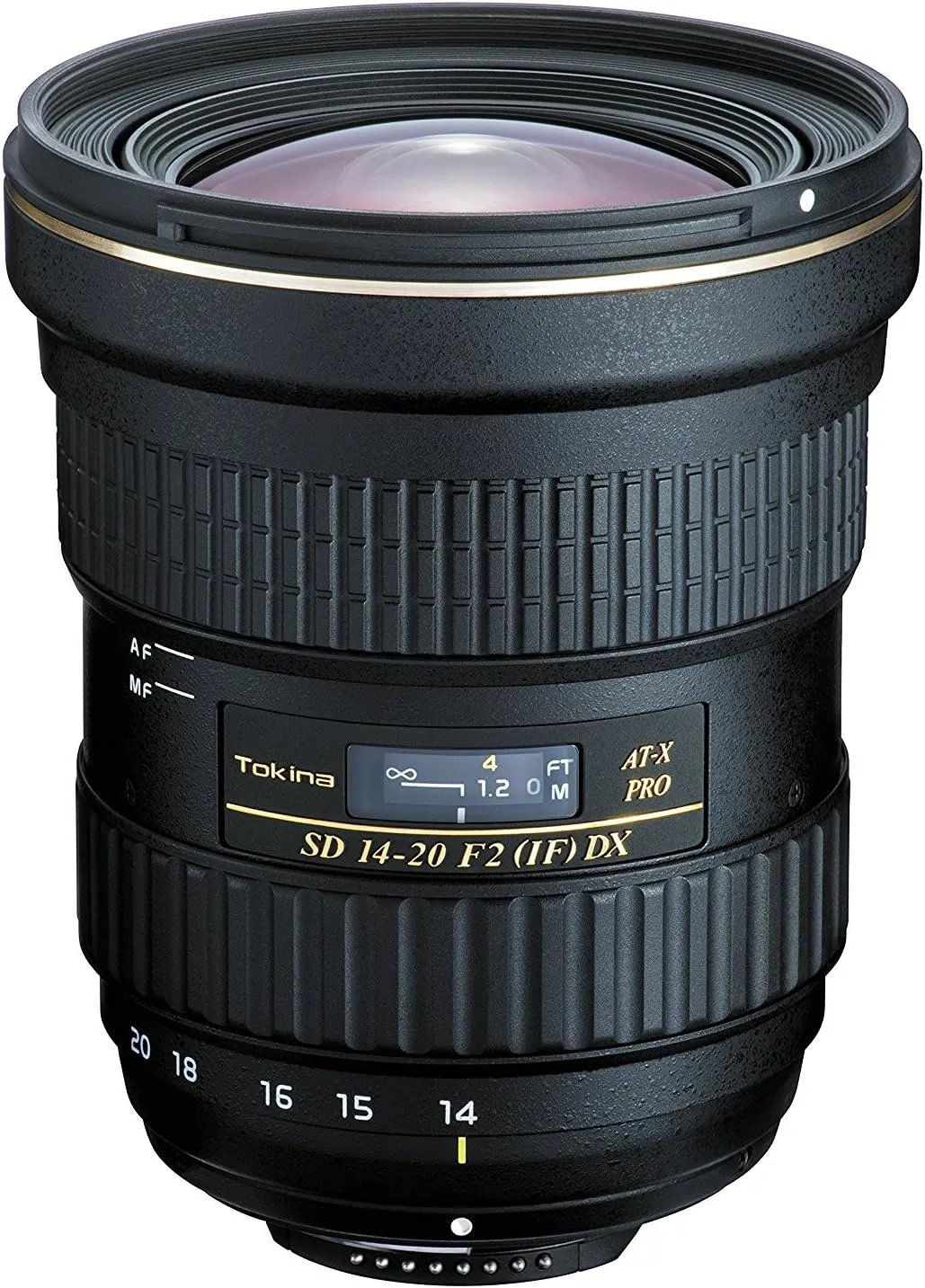 Tokina ATXAF140DXN 14-20mm f/2 Pro DX Lens for Nikon F, Black