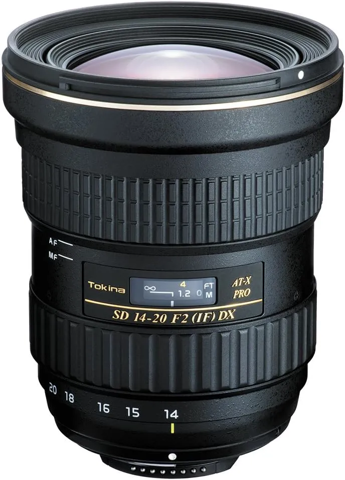 Tokina ATXAF140DXN 14-20mm f/2 Pro DX Lens for Nikon F, Black