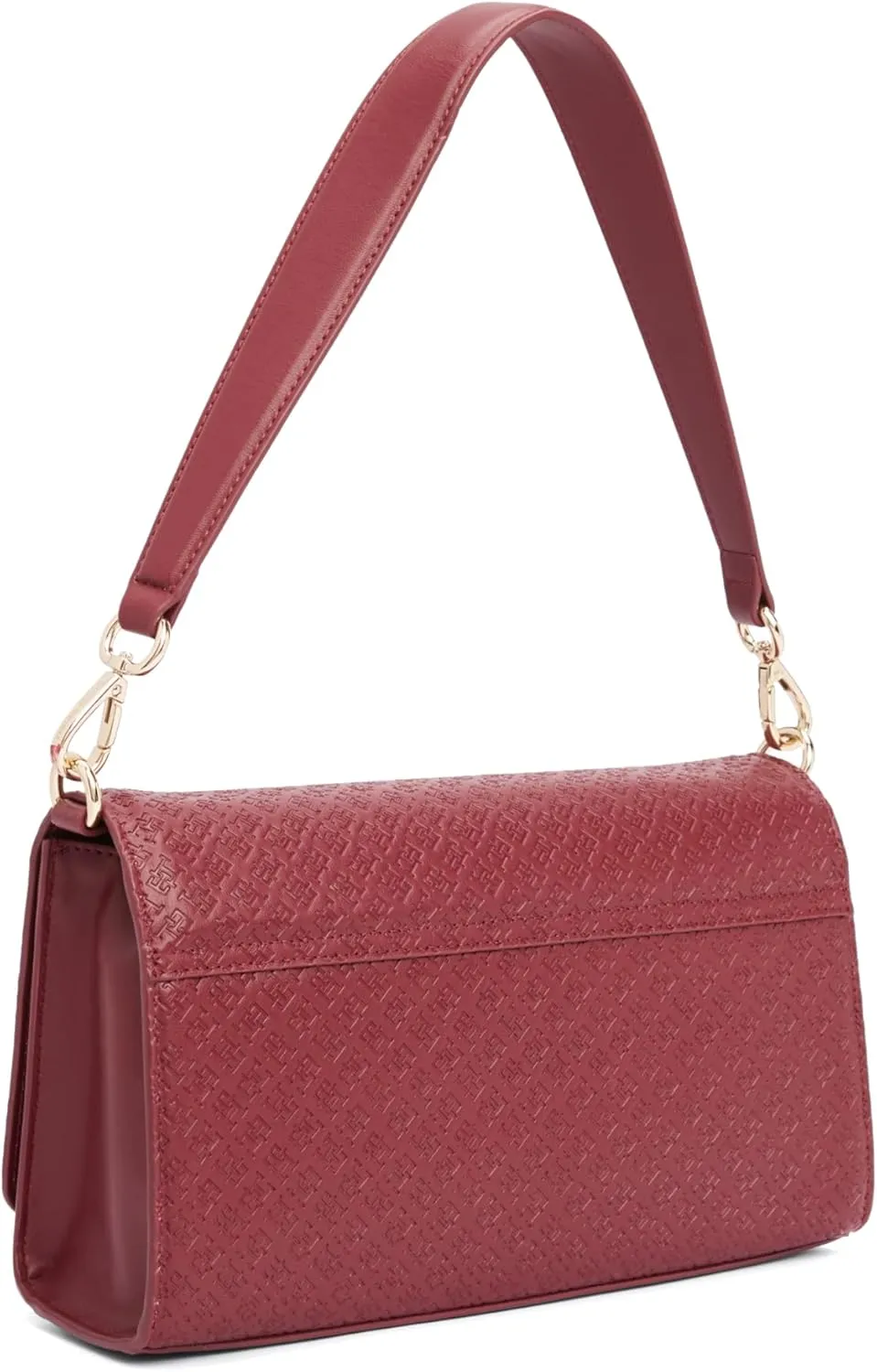 Tommy Hilfiger Monogram Shoulder Bag with Removable Crossbody Strap