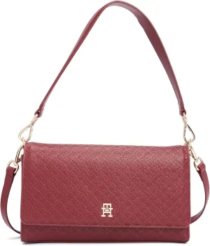 Tommy Hilfiger Monogram Shoulder Bag with Removable Crossbody Strap