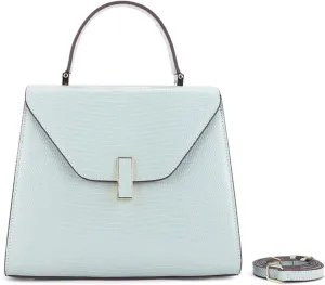 Top Handle Bags for Women, Leather Satchel Purses Handbags Ladies Tote Bag with Shoulder Strap (Blue)