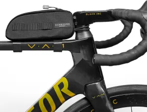 Top Tube Bag 8'' x 2'' x 3'' - Midnight Black | Waterproof, Secure & Stable – Universal Bike Storage with Versatile Mounting – Fits Essentials | Adventure-Ready Cycling Gear