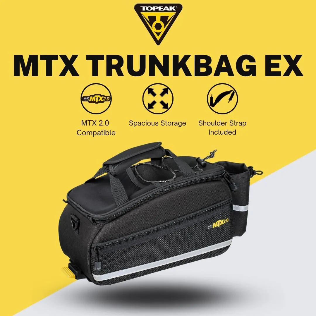 Topeak MTX TrunkBag - Rear Bicycle Bag - Spacious Storage and Easy Mounting