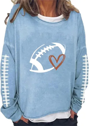 Tops for Women Casual Solid Flower Printed Sweatshirts Comfy Crewneck Long Sleeve Loose Fit Shirts Trendy Graphic Tee