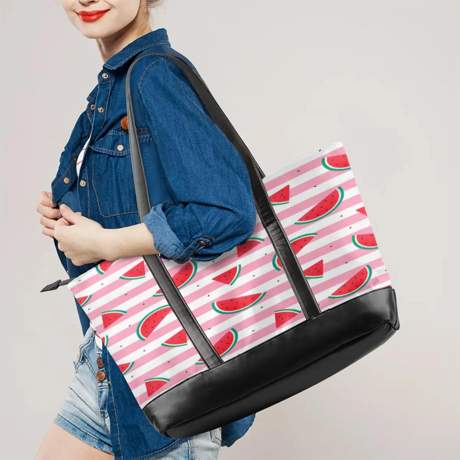 Tote Bag for Women with Zipper, Laptop Tote Bags Laptop Sleeve Case Shoulder Bag Messenger Bags