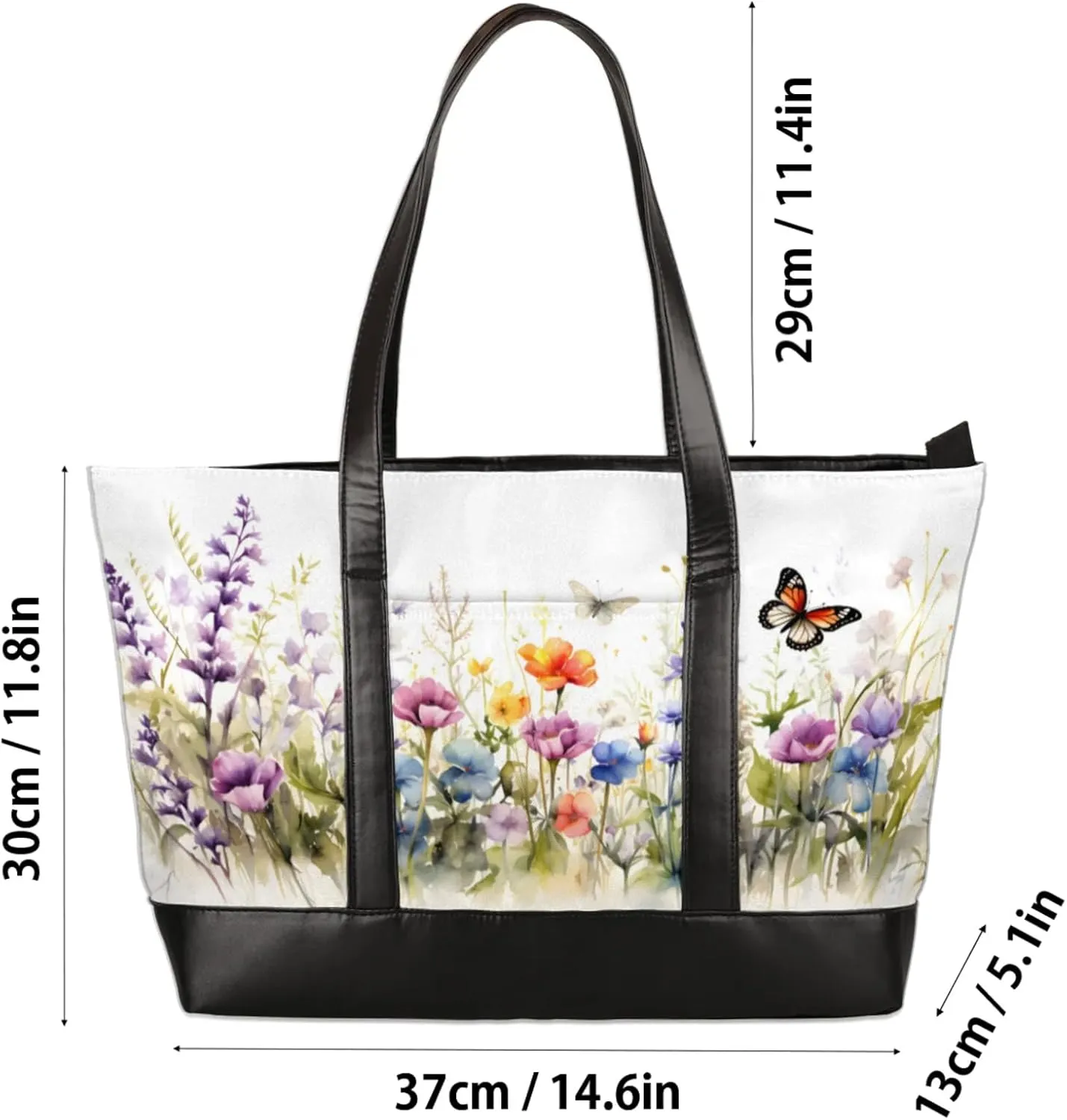 Tote Bag for Women with Zipper, Laptop Tote Bags Laptop Sleeve Case Shoulder Bag Messenger Bags