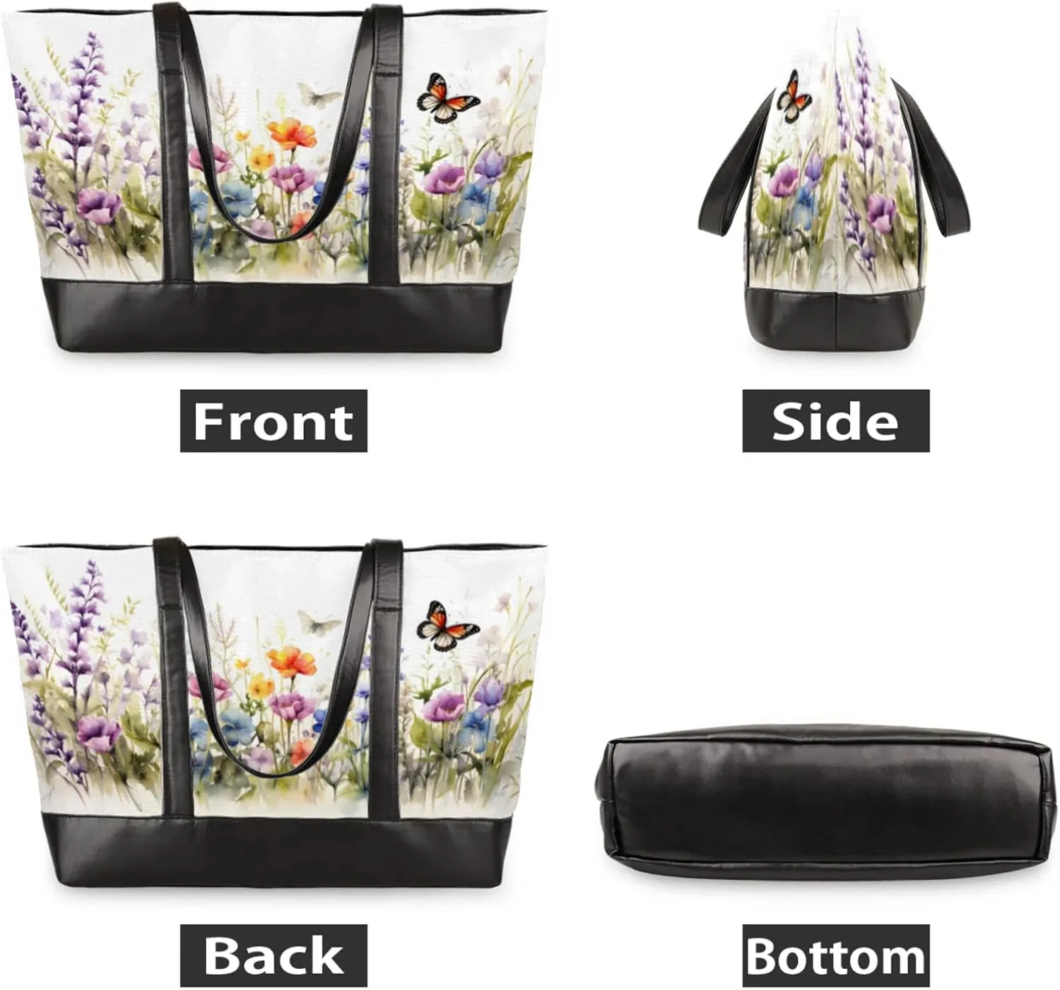 Tote Bag for Women with Zipper, Laptop Tote Bags Laptop Sleeve Case Shoulder Bag Messenger Bags