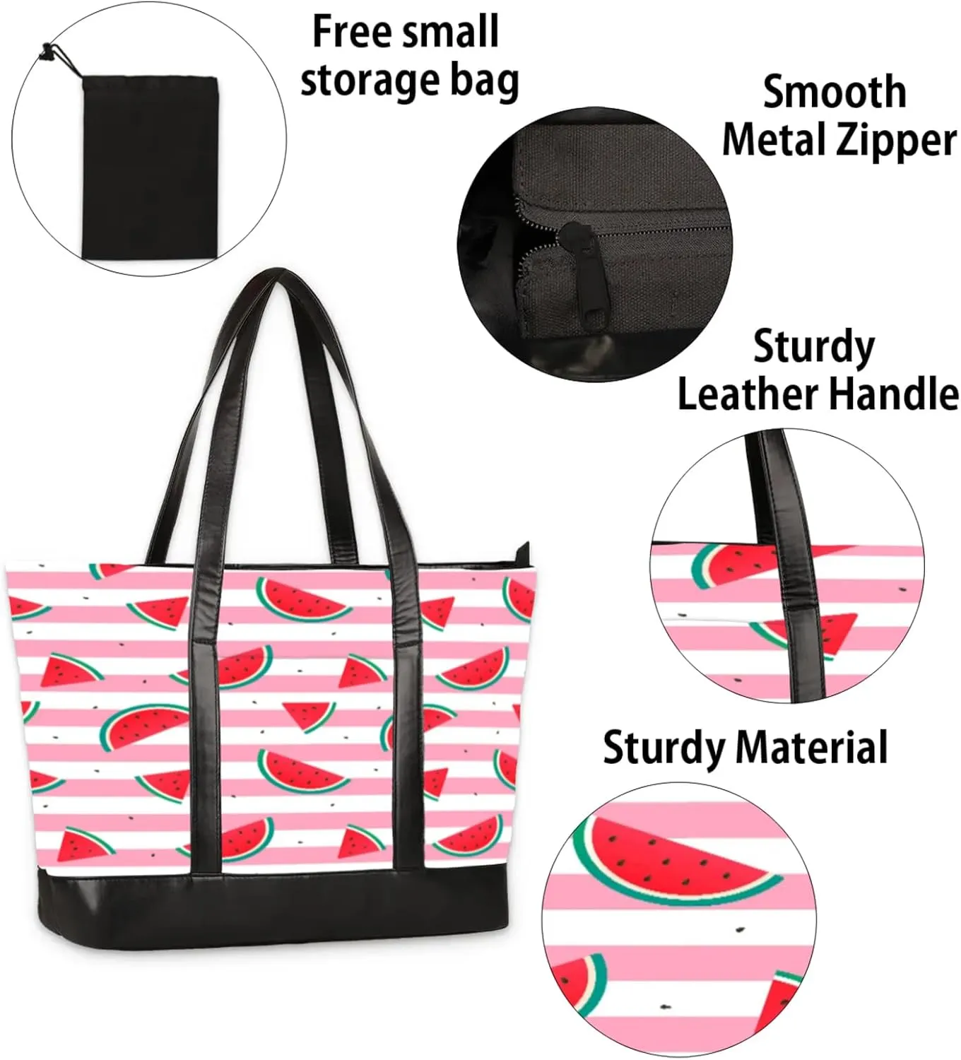 Tote Bag for Women with Zipper, Laptop Tote Bags Laptop Sleeve Case Shoulder Bag Messenger Bags