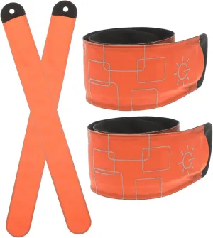 Toyvian Led Horse Leg Bands 4 Pieces Reflective Night Riding Running Cycling Adjustable Rechargeable Safety
