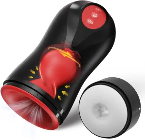 Tracy's Dog Male Masturbator Penis Pump - Male Sex Toys for Men with 3 Swirling 5 Tightening 10 Vibration Modes Sucking Penis Training Vibrator Glans Trainer Adult Toys Mens Sex Toys Enlargers