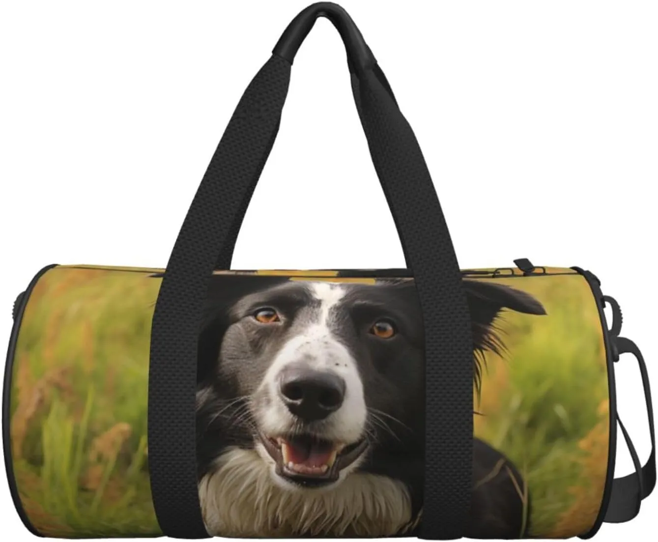 Travel Duffel Bag Mohado Border Collie Dog Weekender Overnight Bag For Men Women Large Capacity Sports Gym Bag Canvas Carry On Tote Bags For Travel Yoga