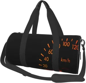Travel Duffle Bag for Men Women, Automotive Black Car Dark Duffle Bags for Sport Gym Overnight Luggage