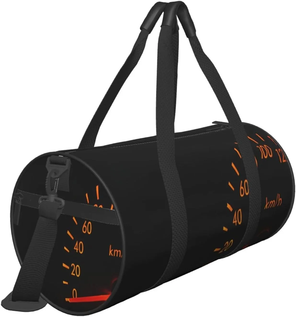 Travel Duffle Bag for Men Women, Automotive Black Car Dark Duffle Bags for Sport Gym Overnight Luggage