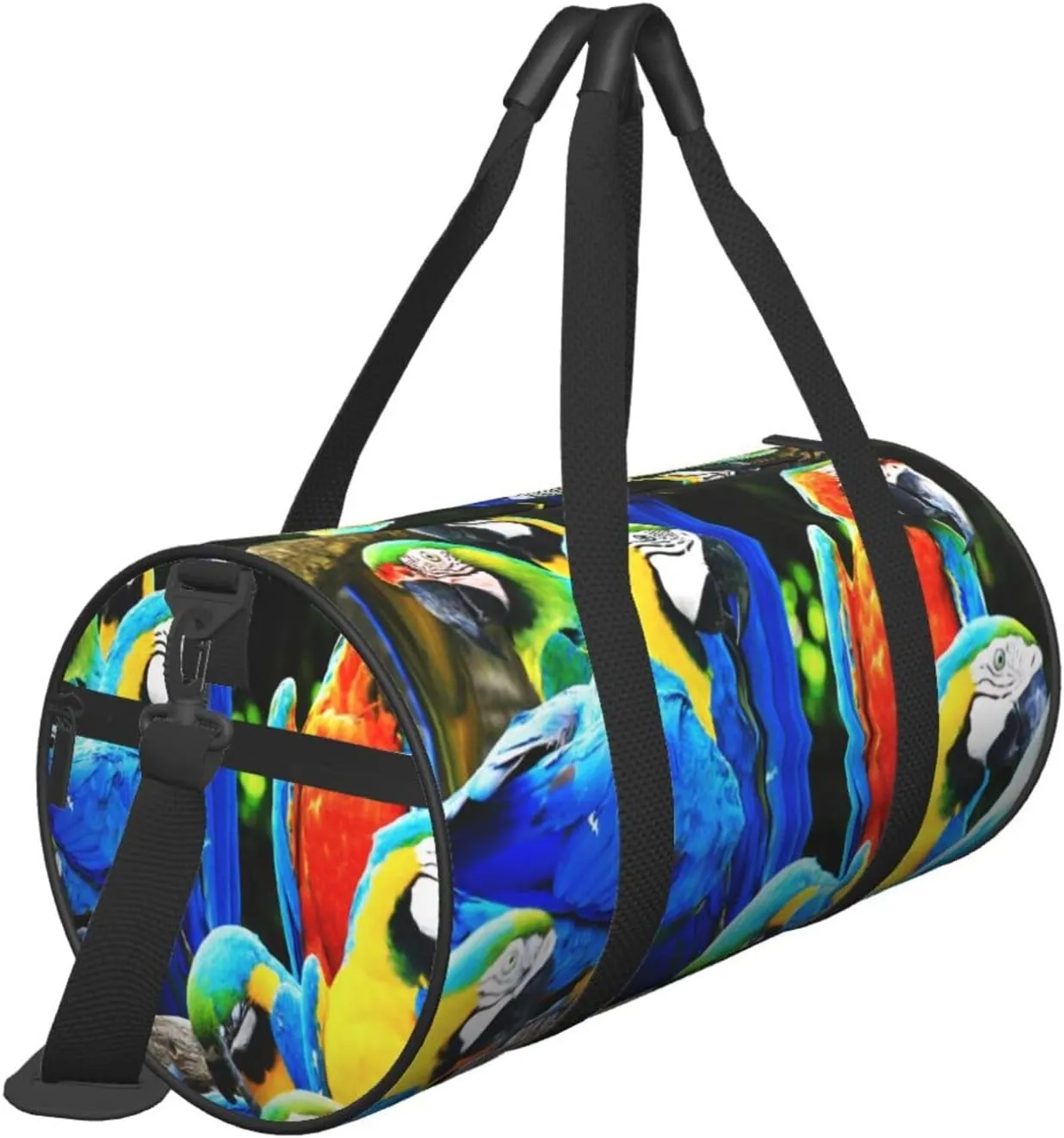 Travel Duffle Bag for Men Women, Parrots Is Bird Green Duffle Bags for Sport Gym Overnight Luggage