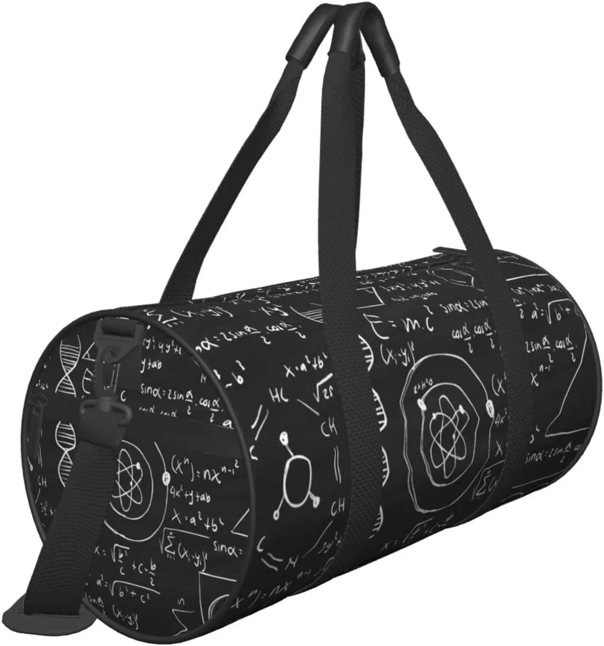 Travel Duffle Bag for Men Women, Scientific Mathematics Chalkboard Duffle Bags for Sport Gym Overnight Luggage