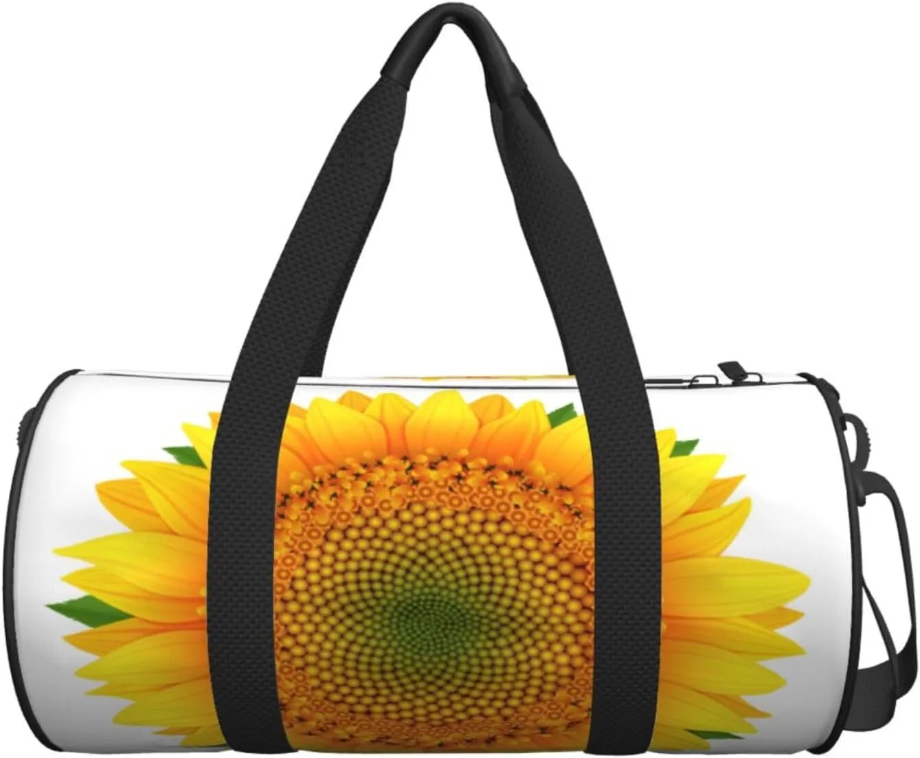 Travel Duffle Bag for Men Women, Sunflower White Duffle Bags for Sport Gym Overnight Luggage