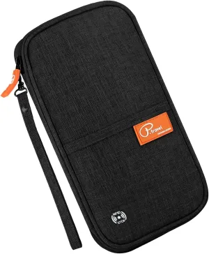 Travel Passport Wallet, RFID Family Passport Holder Large, Lightweight Passport Cover Case Waterproof Bag Document Organizer for Women & Men