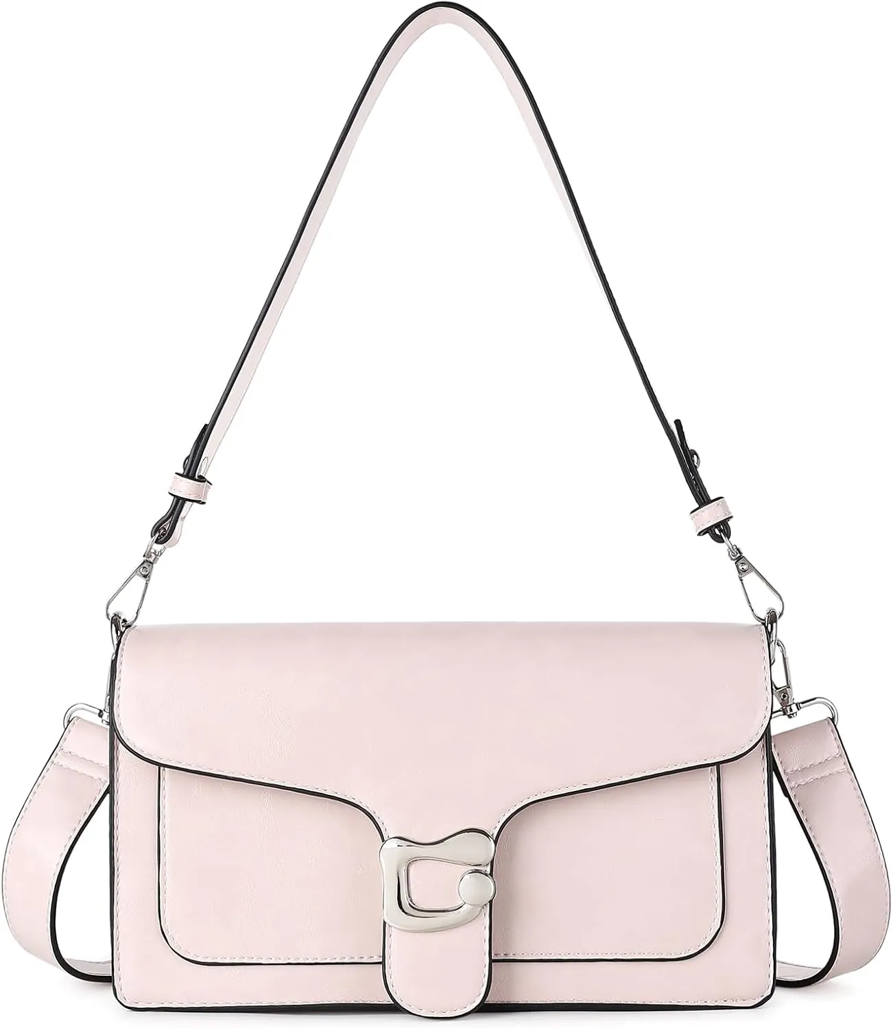 Travistar Crossbody Bags for Women Trendy - Small Cross Body Purse Shoulder Bag Leather Handbags Evening Clutch with 2 Straps