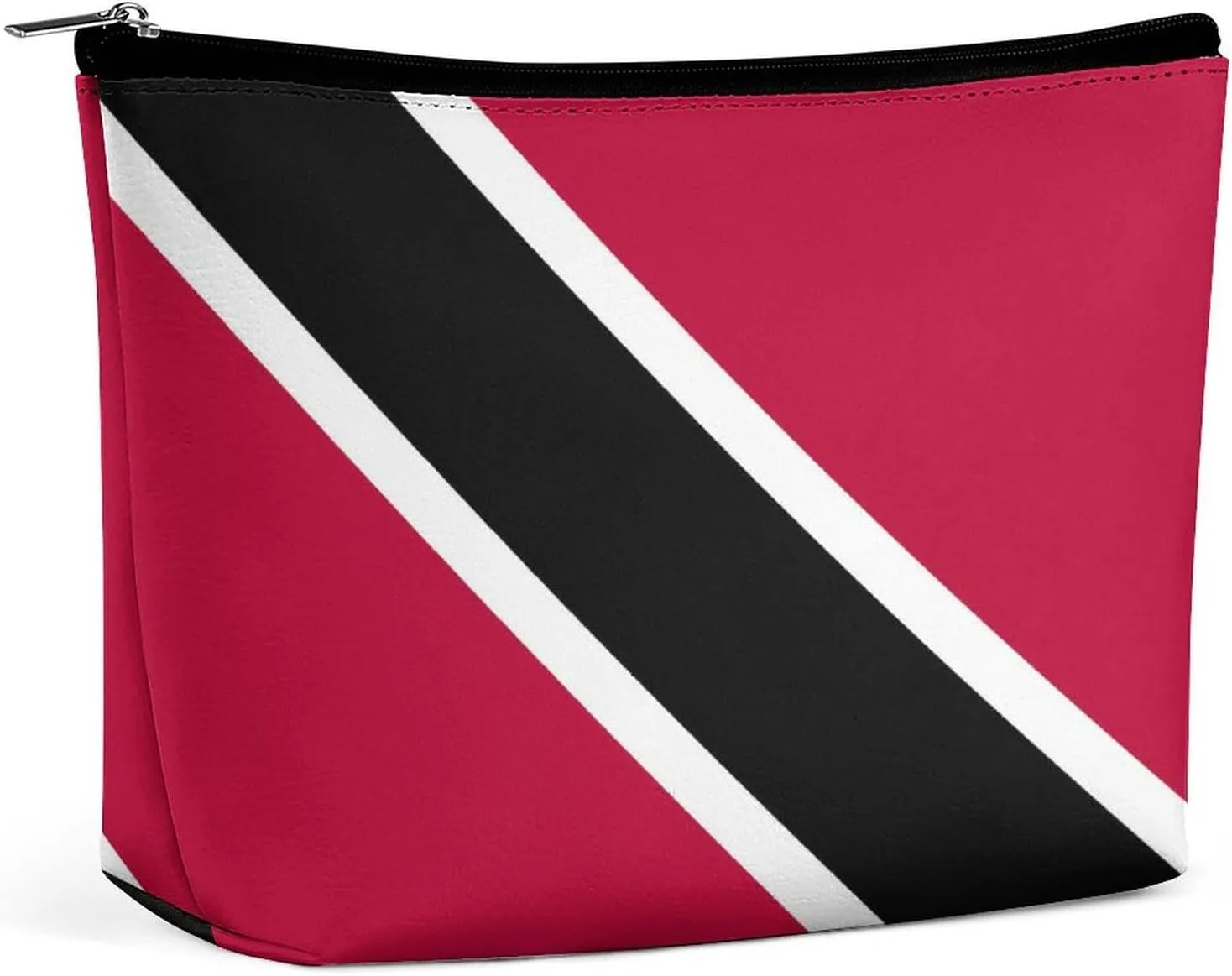 Trinidad Tobago Flag Travel Friendly Makeup Bag Compact Waterproof Cosmetic Pouch Organizer for Women