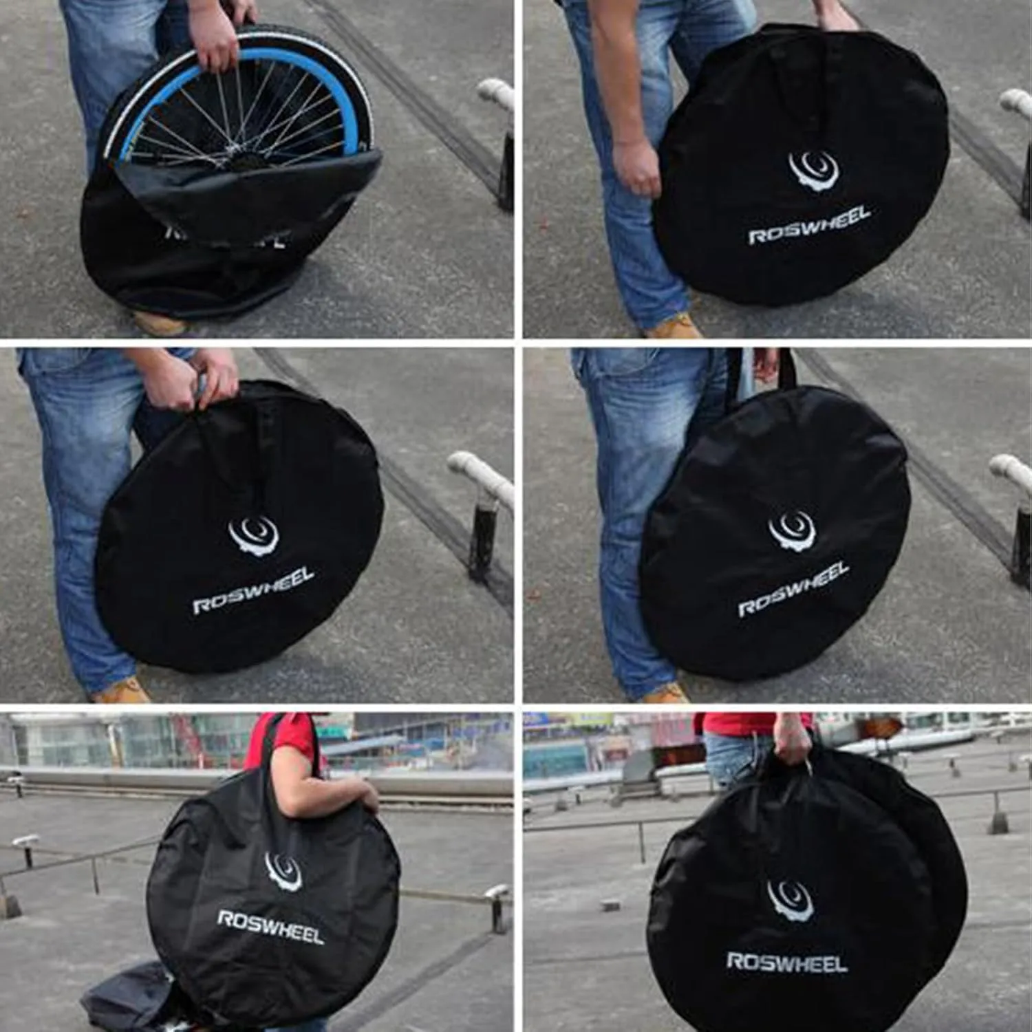 TRIWONDER Soft Bike Bicycle Wheel Bag Wheelset Bag MTB Mountain Road Bike Travel Case Wheel Carrying Bag (26")