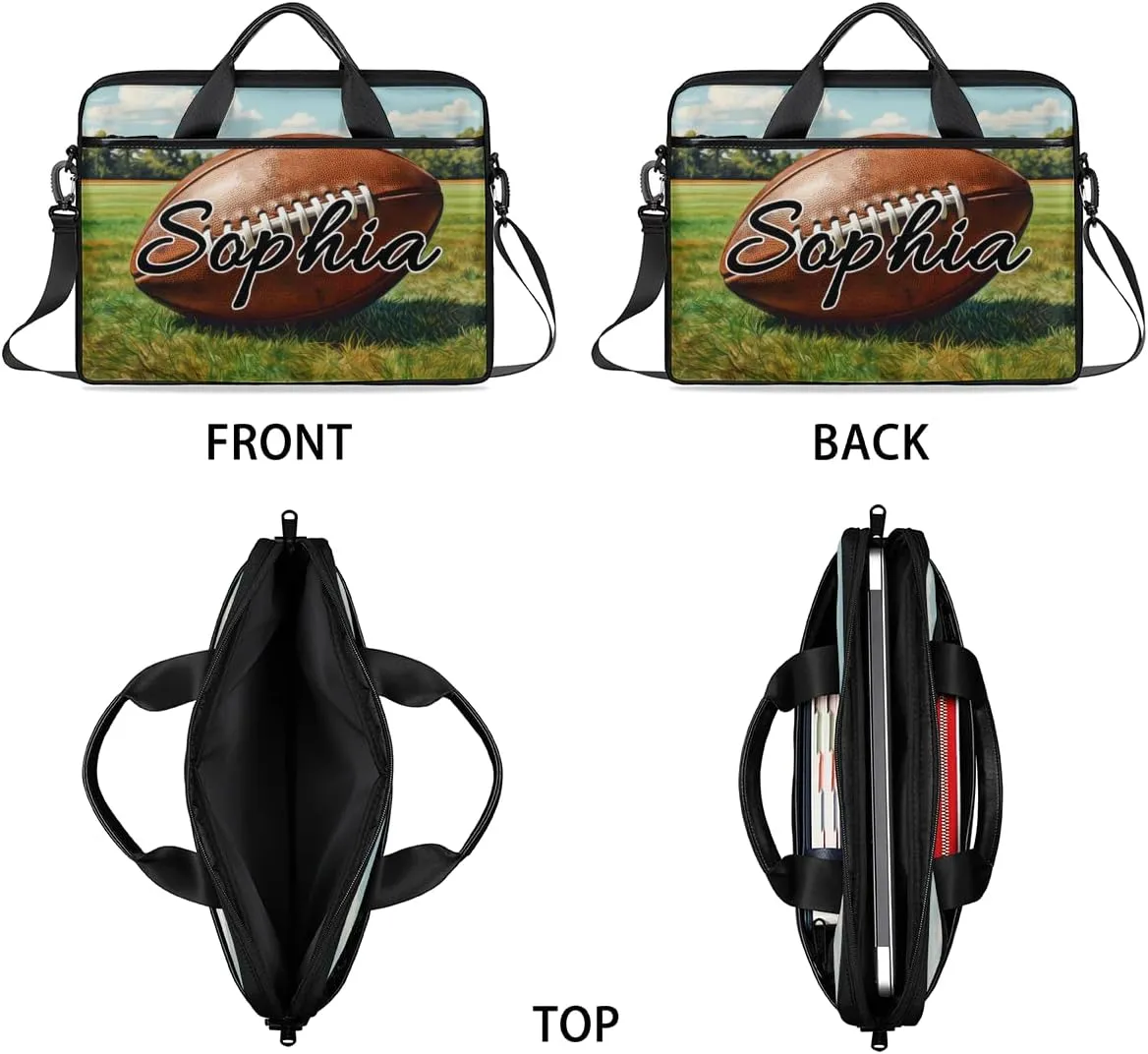 TropicalLife Personalized Laptop Bag 15 Inch Custom Sleeve Case with Handle Shoulder Strap Computer Messenger Bag
