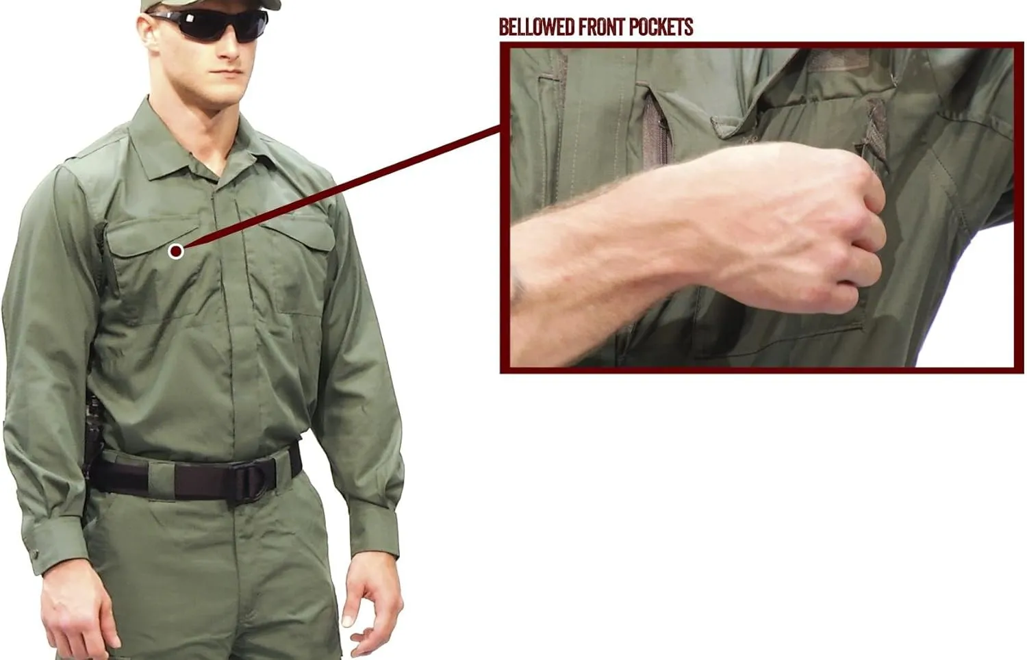 Tru-Spec Men's 24-7 Series Ultralight Long Sleeve Uniform Shirt