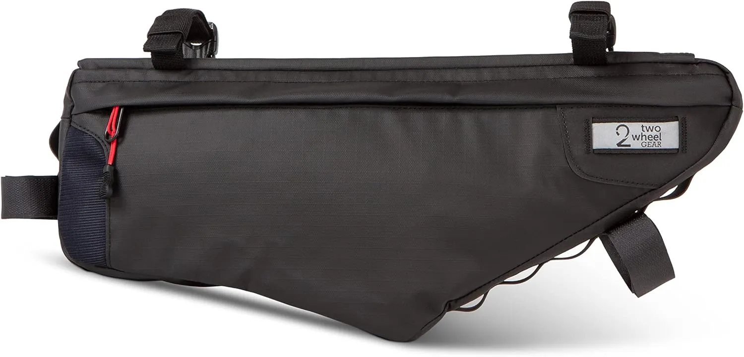 Two Wheel Gear - Mamquam Bicycle Frame Bag - Water Resistant, Adjustable - Designed for Commuting and Touring
