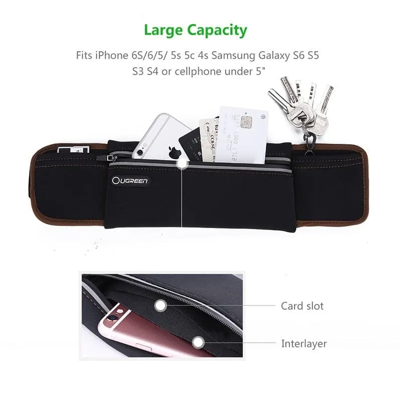 UGREEN Sport Running Waist Pack Waterproof Belt Black [ONLINE ONLY]