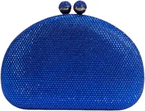 UMREN Women Sparkly Rhinestone Evening Bag Crystal Clutch Purses Glitter Shell Shaped Handbag Wedding Prom Shoulder Bag