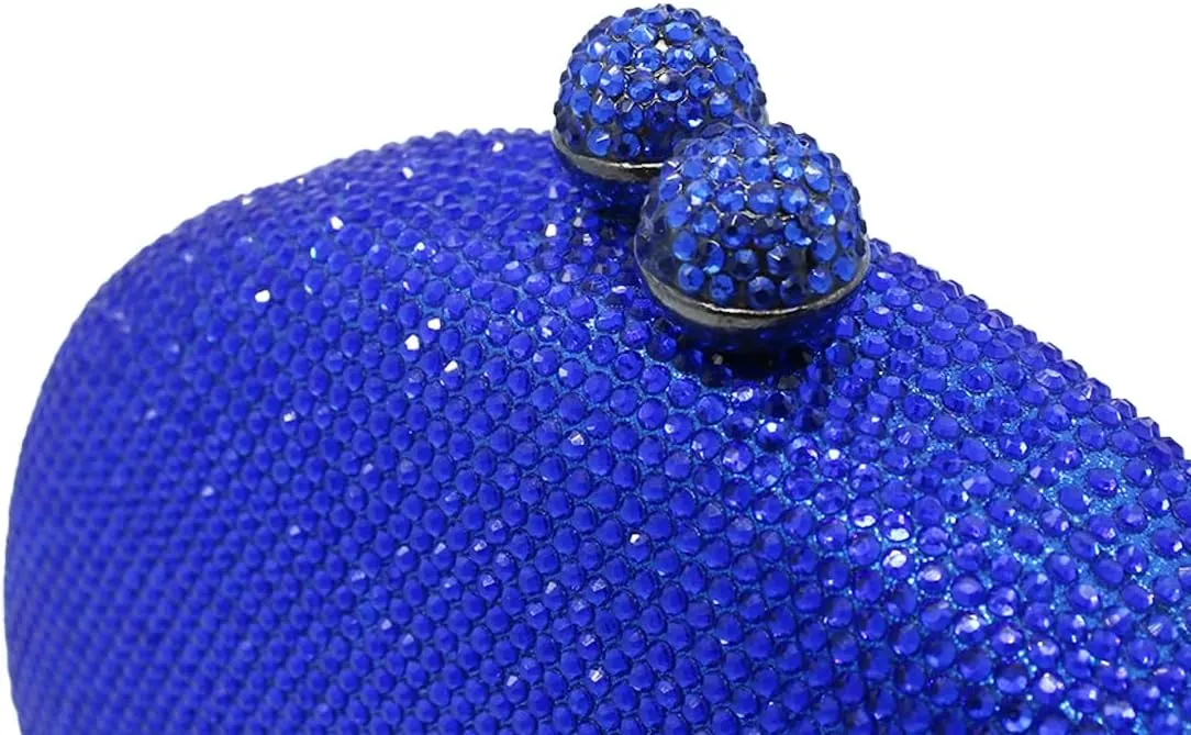 UMREN Women Sparkly Rhinestone Evening Bag Crystal Clutch Purses Glitter Shell Shaped Handbag Wedding Prom Shoulder Bag