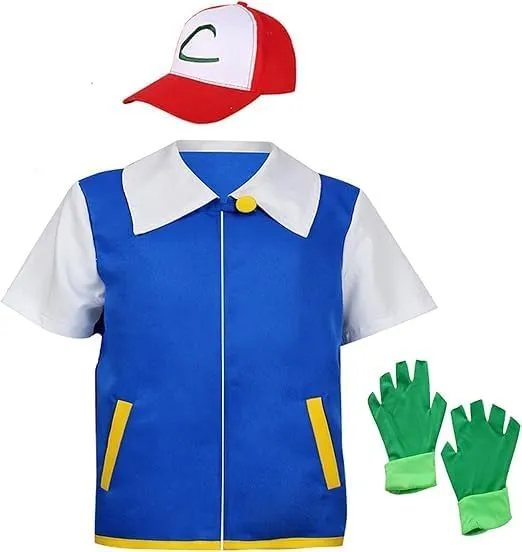 Unisex Halloween Costume Hoodie, Cosplay Jacket, Shirt, Gloves, Hat Sets for Trainer
