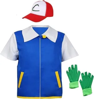 Unisex Halloween Costume Hoodie, Cosplay Jacket, Shirt, Gloves, Hat Sets for Trainer