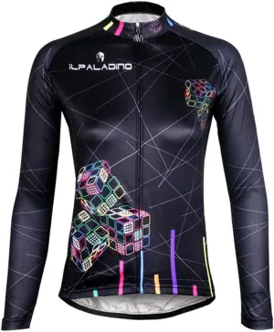 Uriah Women's Bicycle Jersey Long Sleeve Thermal Fleece Tights