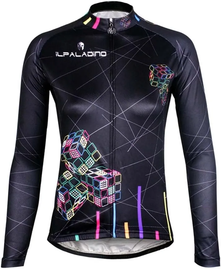 Uriah Women's Bicycle Jersey Long Sleeve Thermal Fleece Tights