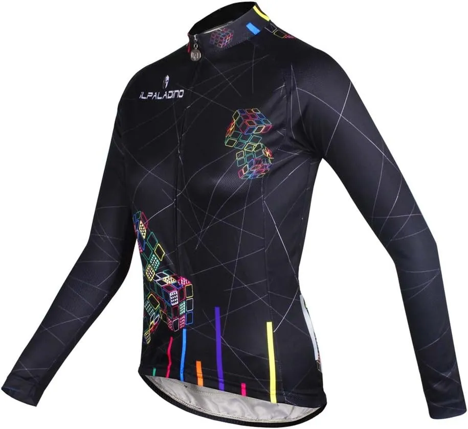 Uriah Women's Bicycle Jersey Long Sleeve Thermal Fleece Tights