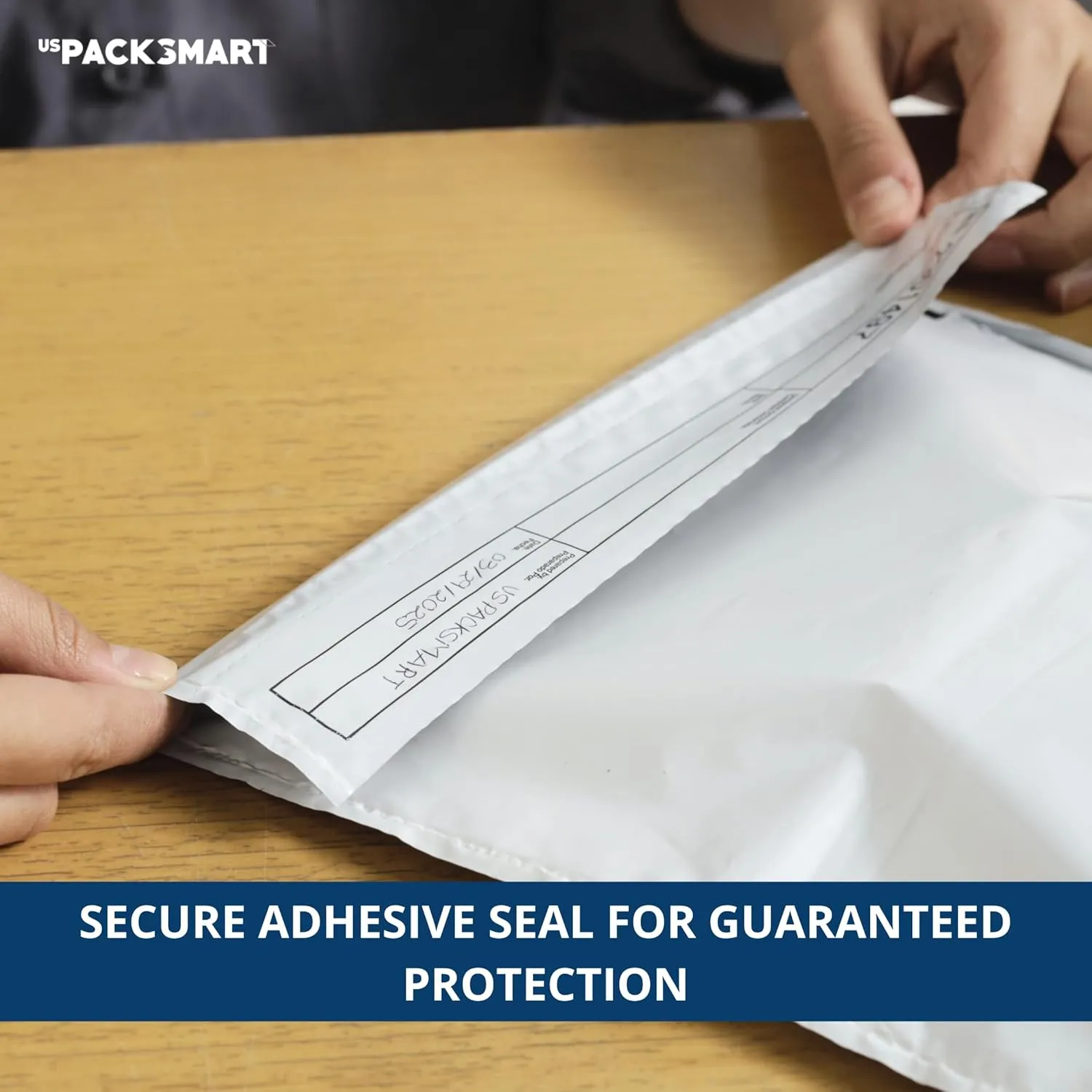 USPACKSMART Opaque Plastic Deposit Bags 9"x12" | Secure Bank Deposits, Cash Handling or Safe Currency Transportation | Sequential Barcodes | Tamper-Evident | Tear-Off Receipt for Security | 100-Pack