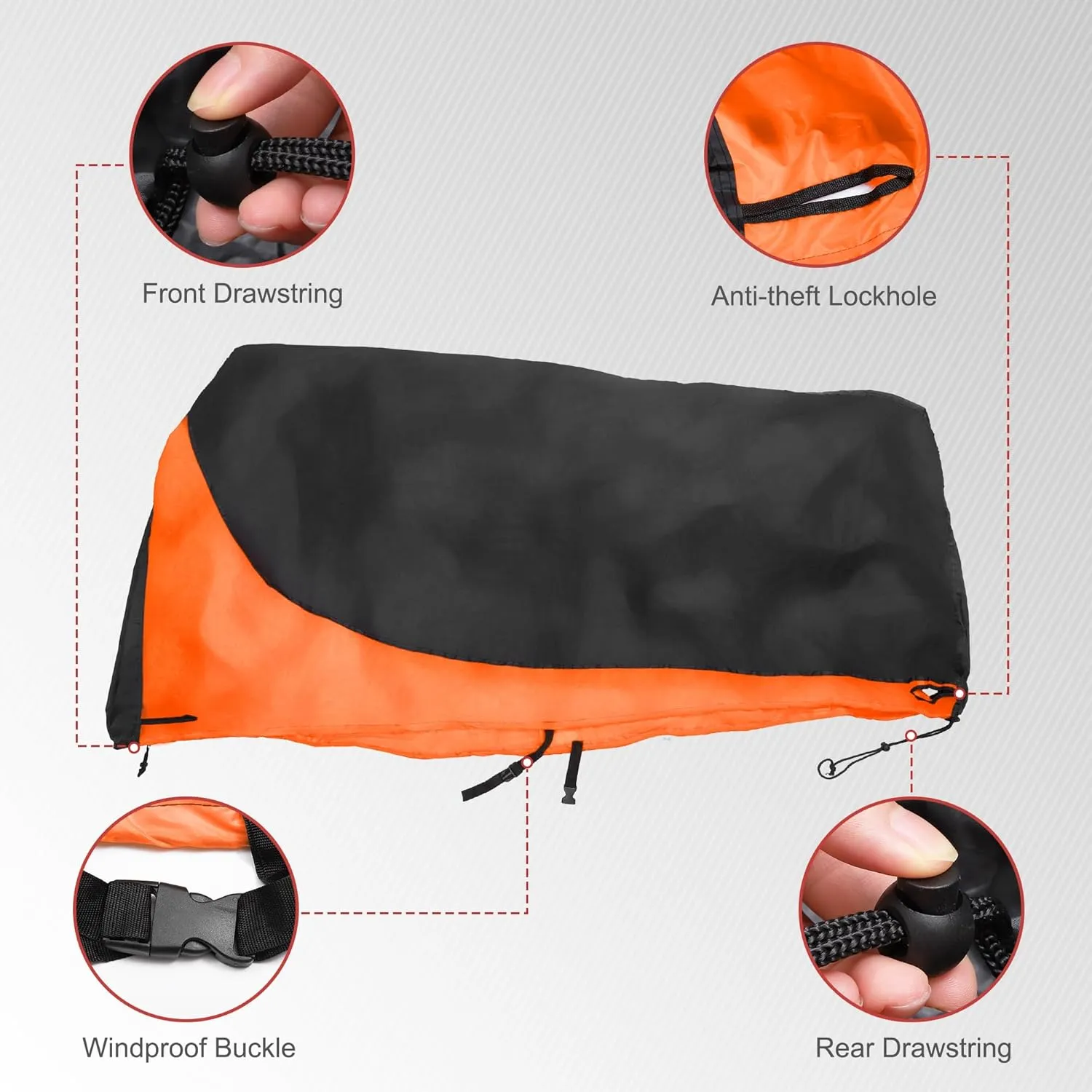 uxcell Bike Cover Outdoor Waterproof Bicycle Cover Sun Dust Wind Proof Bike Rain Covers for Mountain Road Electric City Bike
