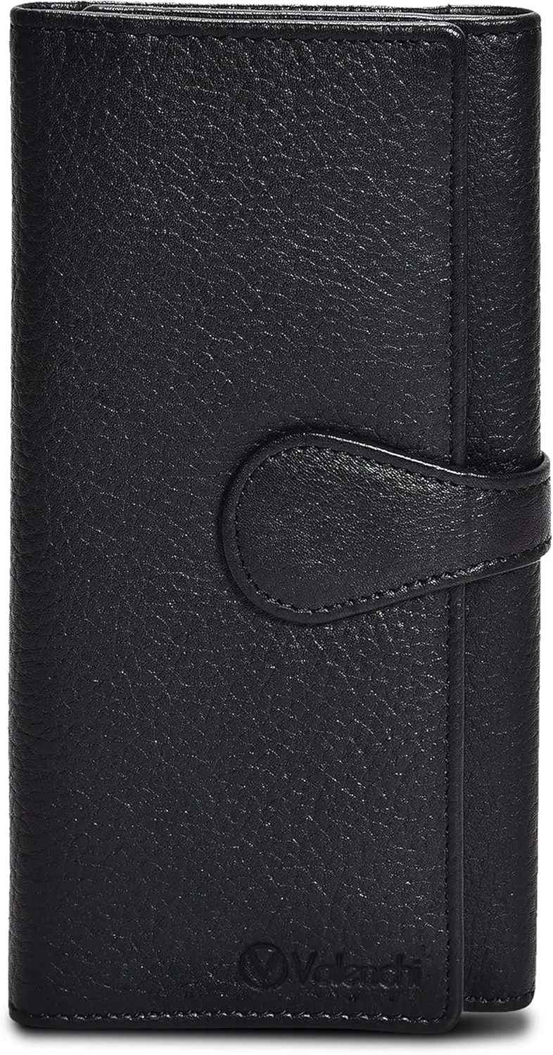 VALENCHI Wallet For Women - Small Leather Women's Wallet - Ladies Hand Clutch Purse - Travel - Credit Card Holder