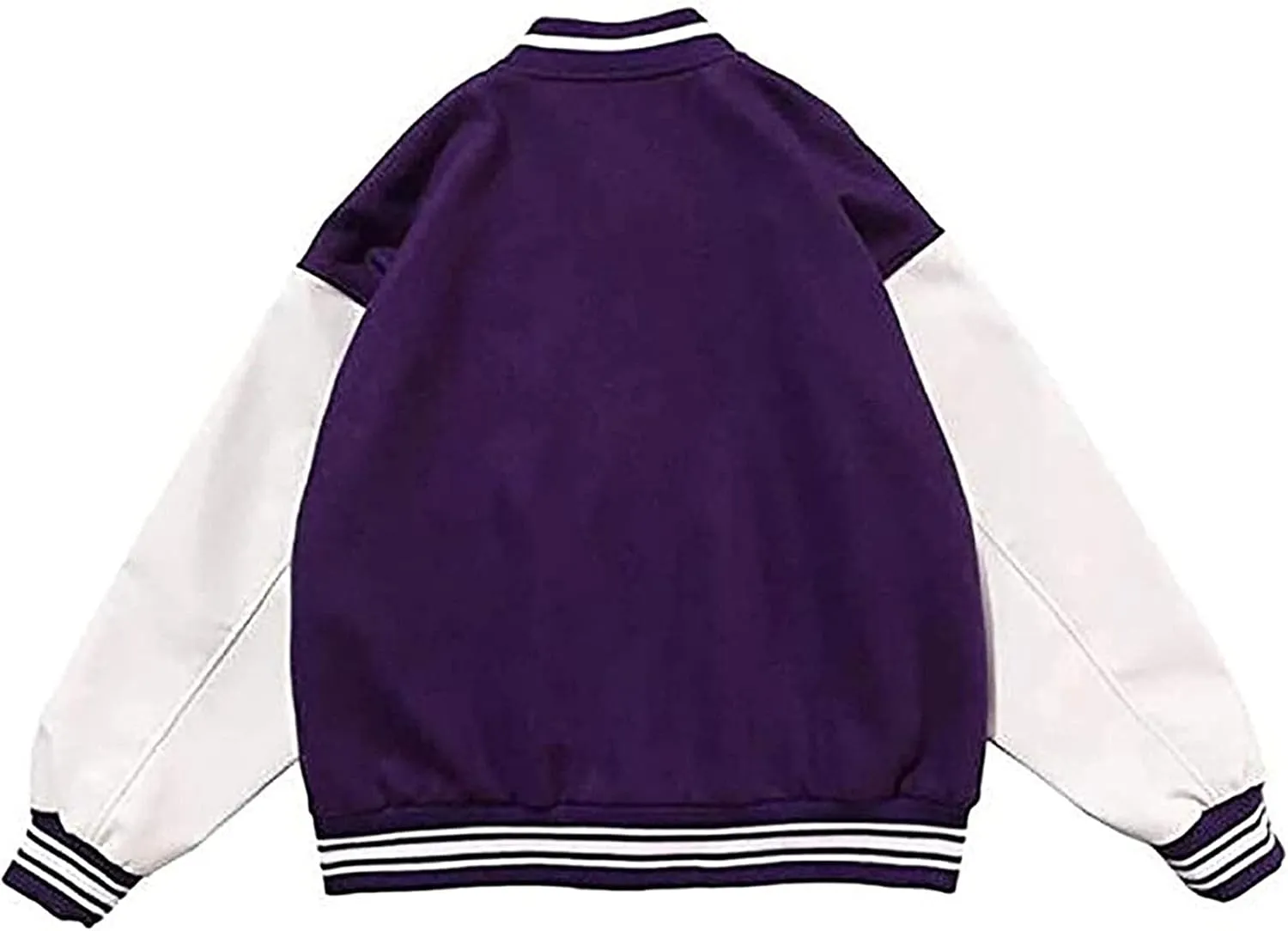 Varsity College Jacket for Men, Baseball Jackets, Hip Hop Jackets, Furry Bone Color Block Streetwear